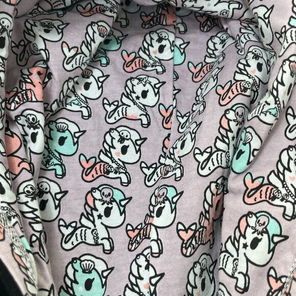 Super Rare Tokidoki 10 Year 2015 Mermicorno Buds Black Womens Small Hoodie New - Picture 9 of 12